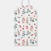 Frohe Weihnachten Eukalyptus Berries Geschenkanhänger (Rückseite)