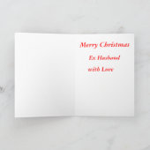 Frohe Weihnachten Ex Husband (Innenseite)