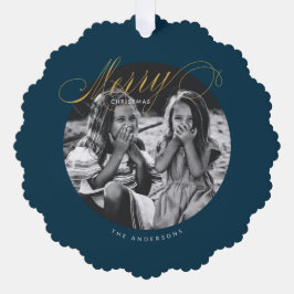 Frohe Weihnachten Extravagante Drehbuch Moderne Ornament Karte