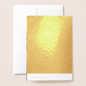 Frohe Weihnachten Extravagante Kalligrafie Weißer Folienkarte (Rückseite mit Umschlag)