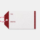 Frohe Weihnachten Extravagante Skripte Ihre Farbe  Geschenkanhänger (Rückseite Horizontal)