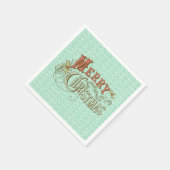 Frohe Weihnachten Extravagante Textgestaltung Serviette (Ecke)