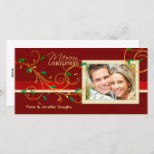 Frohe Weihnachten Extravaganten Urlaub Fotokarten (Vorne/Hinten)