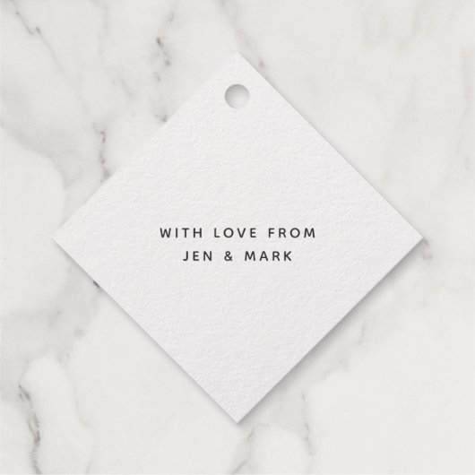 Frohe Weihnachten Extravaganter Schriftart Real Go Geschenkanhänger (Rückseite)