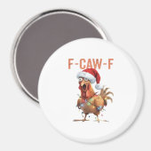 Frohe Weihnachten F Caw F Retro Cooles Design Magnet (Vorderseite/Rückseite)