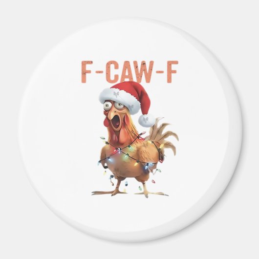Frohe Weihnachten F Caw F Retro Cooles Design Magnet (Vorne)