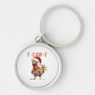 Frohe Weihnachten F Caw F Retro Cooles Design Schlüsselanhänger