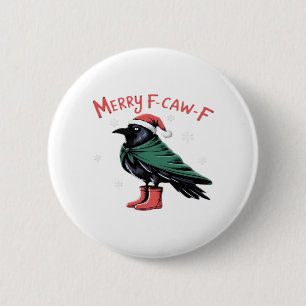 Frohe Weihnachten F Caw F Vintage Klassischer Stil Button