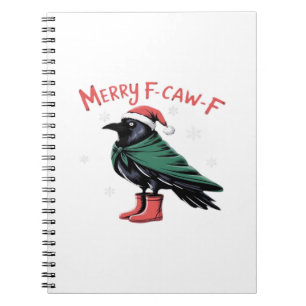 Frohe Weihnachten F Caw F Vintage Klassischer Stil Notizblock
