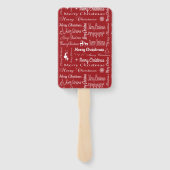 Frohe Weihnachten Fächer (Rückseite)