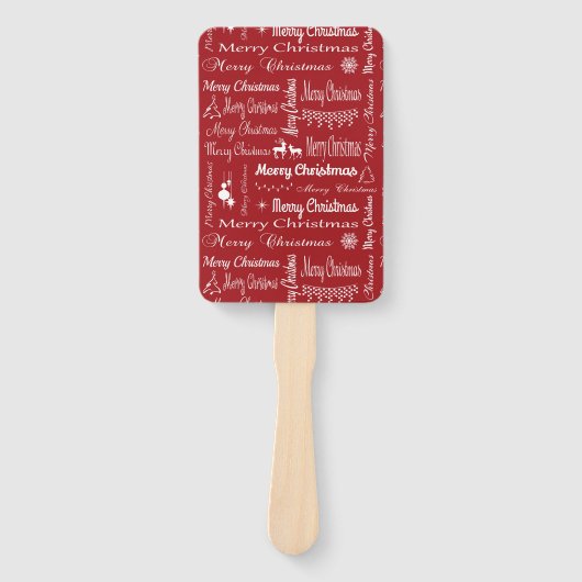 Frohe Weihnachten Fächer (Vorderseite)