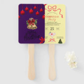 frohe Weihnachten Fächer (Vorne und Hinten)