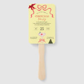 frohe Weihnachten Fächer (Rückseite)