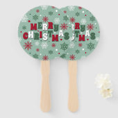 Frohe Weihnachten Fächer (Vorne und Hinten)