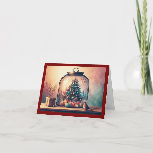 Frohe Weihnachten Faltekarte (Vorderseite)