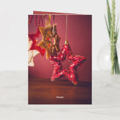 Frohe Weihnachten Faltekarte – Holiday Stern Desig (Rückseite)