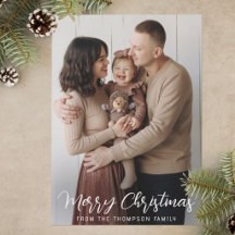 Frohe Weihnachten Familie 4 Foto Modern Minimalist