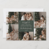 Frohe Weihnachten Familie 6 Foto-Collage (Vorderseite)