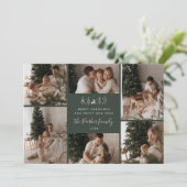 Frohe Weihnachten Familie 6 Foto-Collage (Stehend Vorderseite)