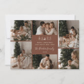 Frohe Weihnachten Familie 6 Foto Collage (Vorderseite)