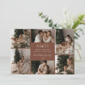 Frohe Weihnachten Familie 6 Foto Collage (Stehend Vorderseite)