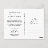 Frohe Weihnachten Familie Foto Gruß Postkarte (Rückseite)