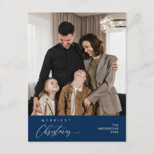 Frohe Weihnachten Familie Foto Gruß Postkarte