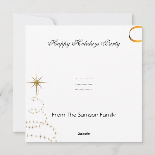 Frohe Weihnachten Familie Foto Red Green Window (Rückseite)