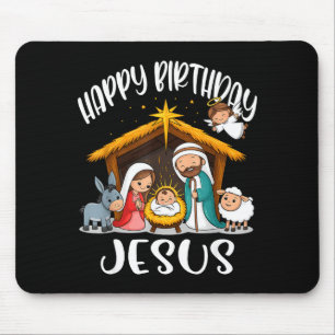 Frohe Weihnachten Familie Kind Krippe Alles Gute z Mousepad