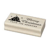 Frohe Weihnachten Familie Name Skript Urlaub Gummistempel (Stempel)