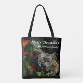 Frohe Weihnachten Familie Pet Tropical personalize Tasche (Rückseite)