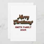 Frohe Weihnachten - Familienanpassung (Vorne/Hinten)