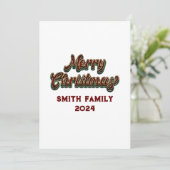 Frohe Weihnachten - Familienanpassung (Stehend Vorderseite)