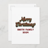 Frohe Weihnachten - Familienanpassung (Vorne/Hinten)