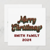 Frohe Weihnachten - Familienanpassung (Vorne/Hinten)