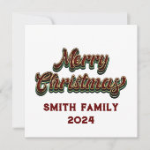 Frohe Weihnachten - Familienanpassung (Vorderseite)