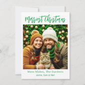 Frohe Weihnachten | Familienbild Personalisiert (Vorderseite)