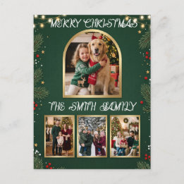 Frohe Weihnachten Familienfoto-Collage Urlaub
