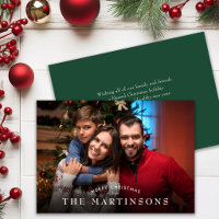 Frohe Weihnachten Familienfoto Elegantes Weihnacht