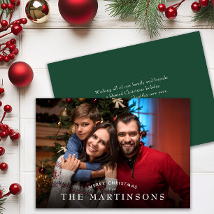 Frohe Weihnachten Familienfoto Elegantes Weihnacht