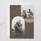 Frohe Weihnachten Familienfoto-Grüße (Vorderseite)