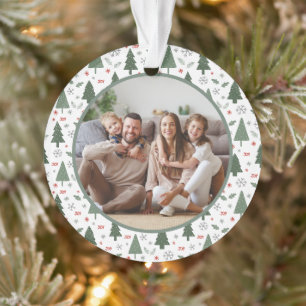 Frohe Weihnachten Familienfoto Ornament