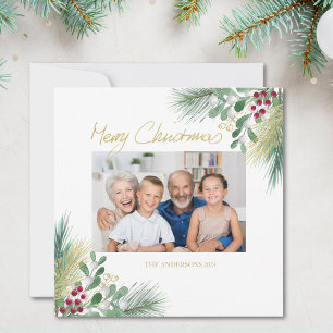 Frohe Weihnachten Familiengrün Foto Urlaub