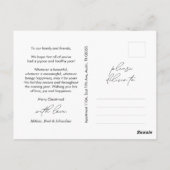 Frohe Weihnachten, Familienjubiläum, Minimalistisc Postkarte (Rückseite)