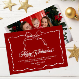 Frohe Weihnachten Familienname & Foto