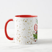 Frohe Weihnachten, farbenfrohe Feiertage, Tasse (Links)