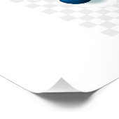 Frohe Weihnachten, farbenfrohe Urlaubsgestaltung, Poster (Ecke)