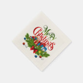 Frohe Weihnachten, Farbige Gestaltung, Serviette (Ecke)