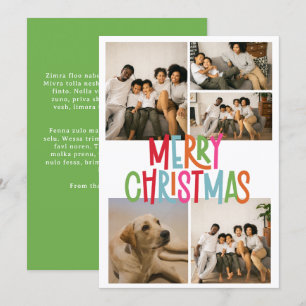 Frohe Weihnachten Farbige Personalisierte Foto