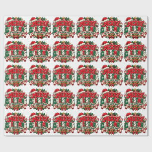 Frohe Weihnachten Farbige Weihnachtsgestaltung Geschenkpapier
